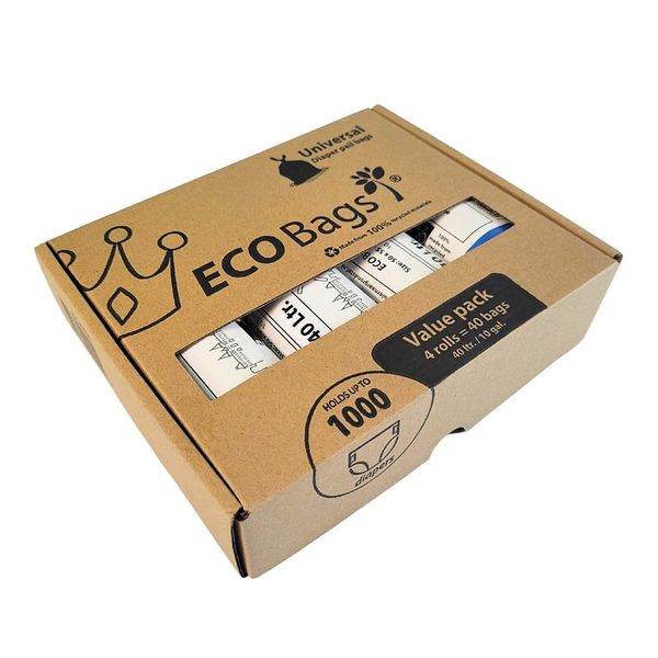 Kartonbox, Eco Bags, Value Pack, 1000 Stk, Beutelbox