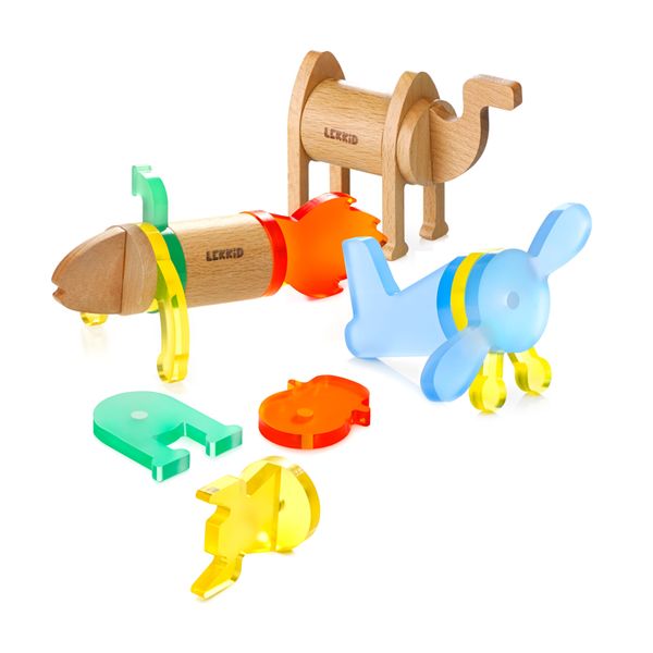 Holzspielzeug, Vogelflugzeug, Konstruktionsbausteine, Kinderspielzeug, Lernspielzeug