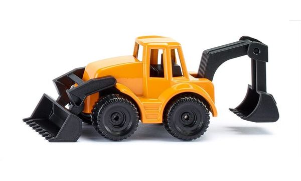 Bau-Sachspielzeug, Klembagger, Kleine Baumaschine, Caterpillar-Look, Spielzeugauto