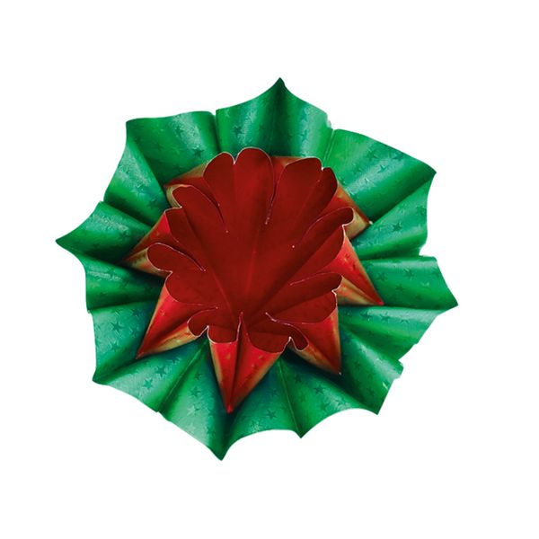 FOLIA Origamipapier Alufolie mit Sternen, 15x15cm, 50 Blatt bunt sortiert