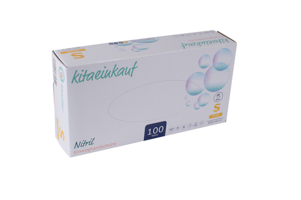 Einweghandschuhe, Nitril, 100 Stück, Latexfrei, Schutzhülle