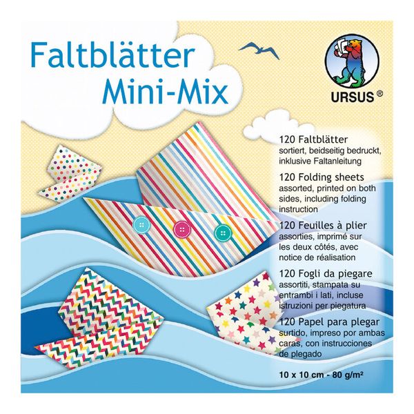 Faltblätter, Mini-Mix, Origami, Papier, Faltblätter Frieden