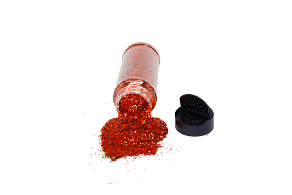 Glitter, Glitzerpulver, roter Glitzer, Cosmetic Glitzer, Shakerflasche