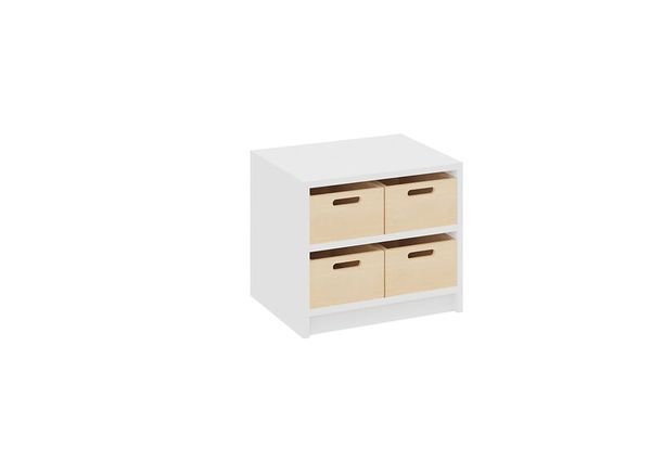 Materialschrank mit mittleren Kästen ohne Sichtfenster, Varianten wählbar