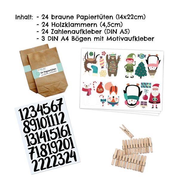 Papierlieferung, Kreativset, Bastelmaterial, Dekoration, Teilset