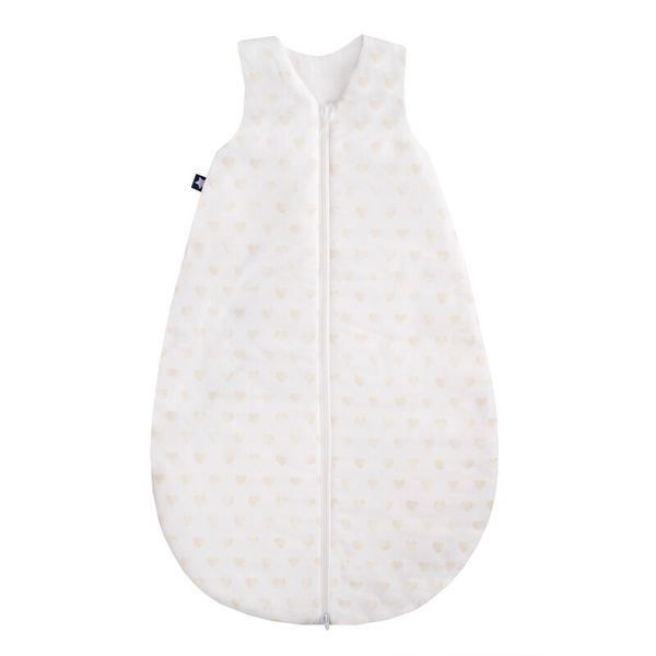 Schlafsack, Baby, Schlafsack mit Reißverschluss, Kuschelfaser, Weiß