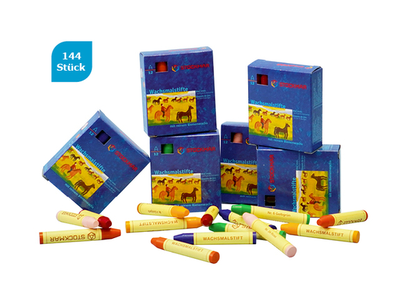STOCKMAR Wachsmalstifte - 144er-Set, in 12 Farben
