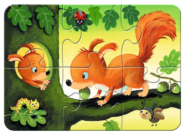 RAVENSBURGER my first puzzles: Kleine Tierfamilien, Kinderpuzzles mit bis zu 8 Teilen, ab 2 Jahre