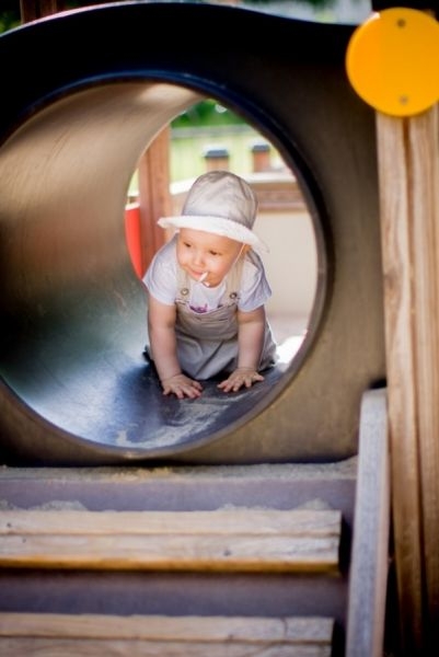 Kinder, Spielzeug, Röhre, Hut, Kleidung