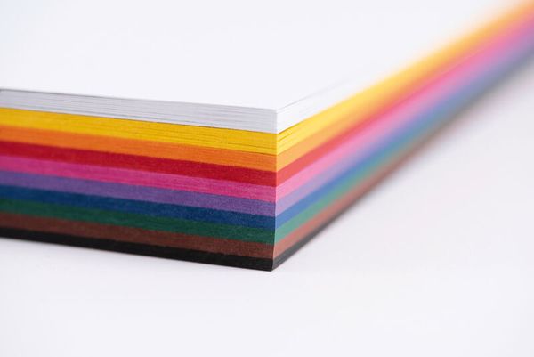 FOLIA Tonkarton 180 g/m², DIN A4, 100 Bogen in 10 Farben sortiert