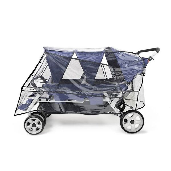 Kinderwagen, Verdeck, Regenabdeckung, 4-Rad, Transparent