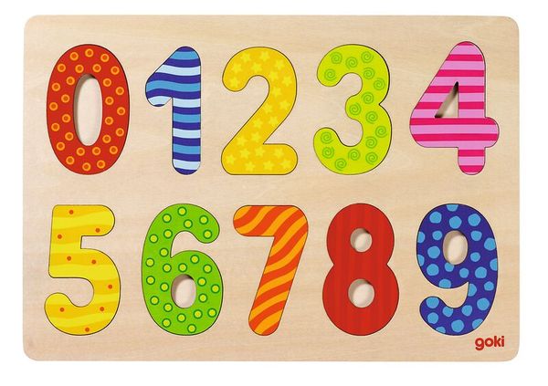 zahlen, holzpuzzle, kinderspielzeug, farben, nummern