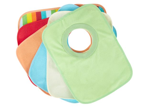 Baby-Bibs, weiche Lätzchen, Lätzchen mit Loch, bunte Lätzchen, Mehrfarbiges Lätzchen