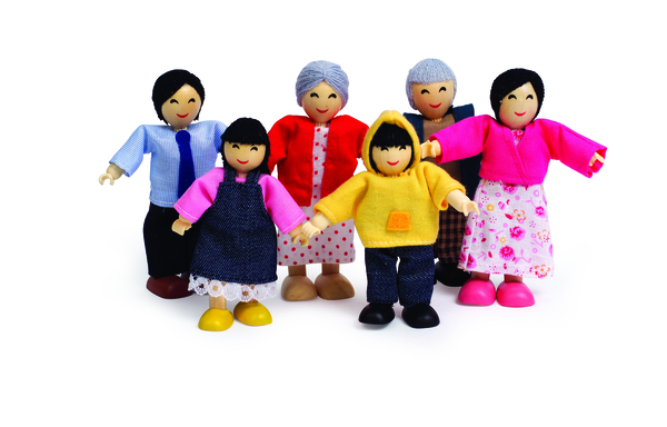 HAPE Puppenfamilie – 6 Biegepuppen asiatisch, 9-11 cm HAPE Puppenfamilie – 6 Biegepuppen asiatisch, 9-11 cm