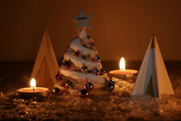 Holzaufsteller Winterbaum, 6 Stück (SONDERANGEBOT)