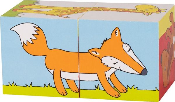 GOKI Würfelpuzzle Tiere, 2-teilig, ab 2 Jahre GOKI Würfelpuzzle Tiere, 2-teilig, ab 2 Jahre