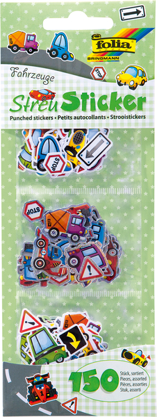 FOLIA Streusticker Fahrzeuge, 150 Sticker