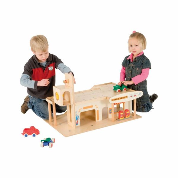 Holzspielzeug, Kletterbahn, Spielbahn, Kinder Spielset, Holzgarage