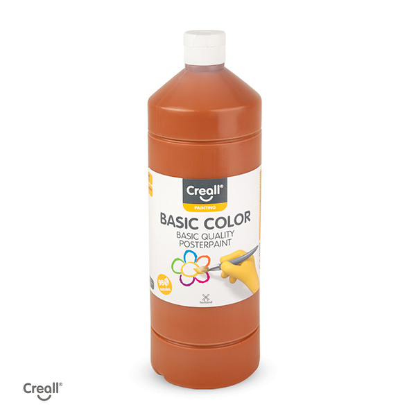 Farbflasche, Acrylfarbe, Basic Color, Posterfarbe, Oranger Farbton