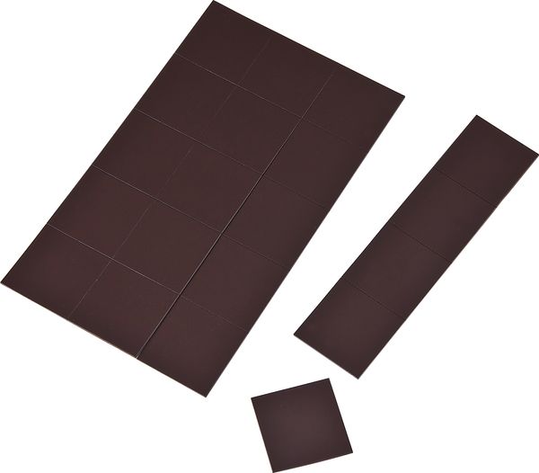 Bausteine, Schokoladebraun, Kartonplatten, Segmentplatten, Kleinteile