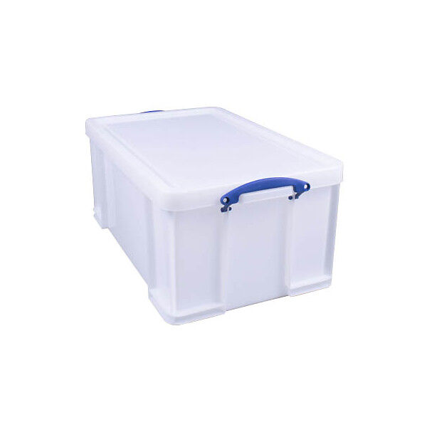 Aufbewahrungsbox - Really Useful, 64 Liter, mit Deckel, weiß