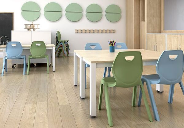 Kunststoff-Stapelstuhl, Sitzhöhe wählbar