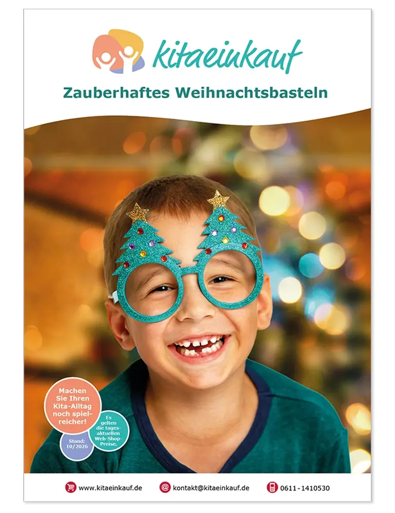 Weihnachtsdeko, Brille, Kinder, Basteln, Glitzerbrille