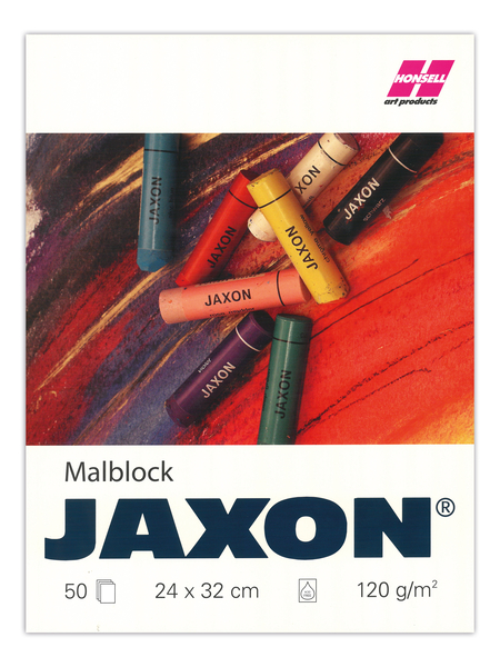 JAXON Ölpastellkreidenblock 24 x 32 cm, 120 g/m², 50 Blatt