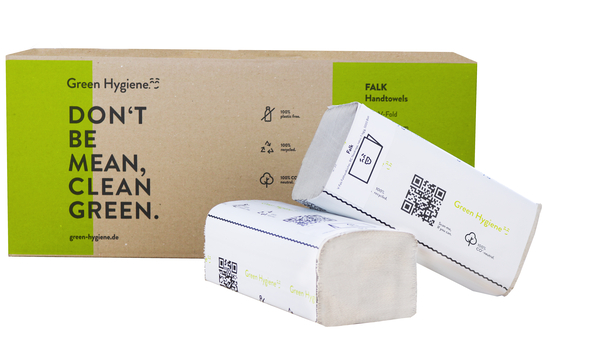 hand towels, paper towel, kitchen roll, folded towel, grünes verpackung
