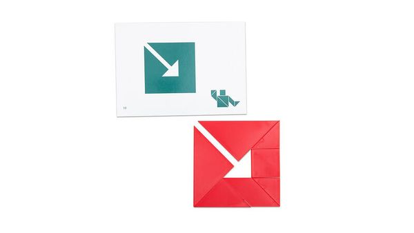 Tangram-Set, großer Klassensatz mit 24 Spielen