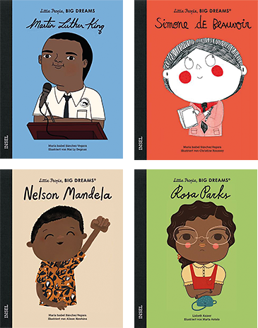 Buchpaket Little People, Big Dreams - Menschenrechtler:innen, 4 Bände