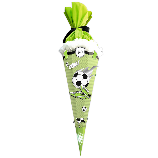Schultüten-Bastelset "Green & Easy", Fußball, 68 cm, 1 Set