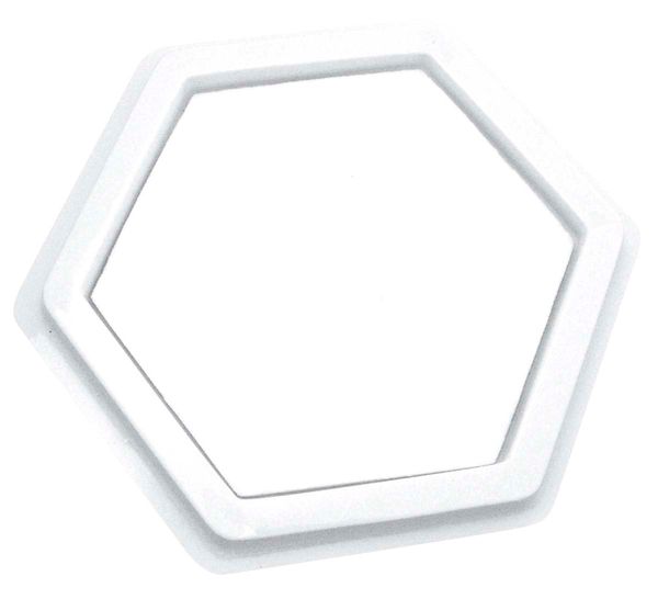 Sechseck-Rahmen, Rahmen, Weiße Farbe, Hexagon, Kunststoff