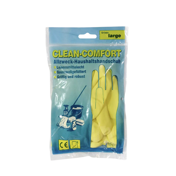 Allzweckhandschuhe Latex, gelb, puderfrei, Gr. M, 1 Paar
