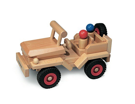 FAGUS Jeep + 2 Figuren, ab 3 Jahre FAGUS Jeep + 2 Figuren, ab 3 Jahre