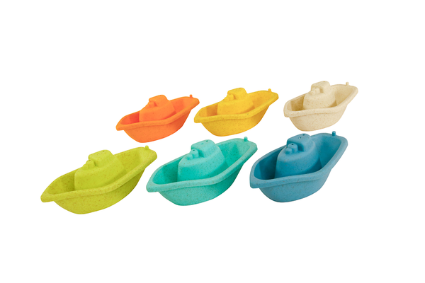 Boote aus Bio-Plastik, 6 Stück