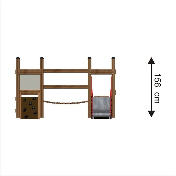 Spielgerät, Klettergerüst, Schaukel, Holz, Kinderwelt