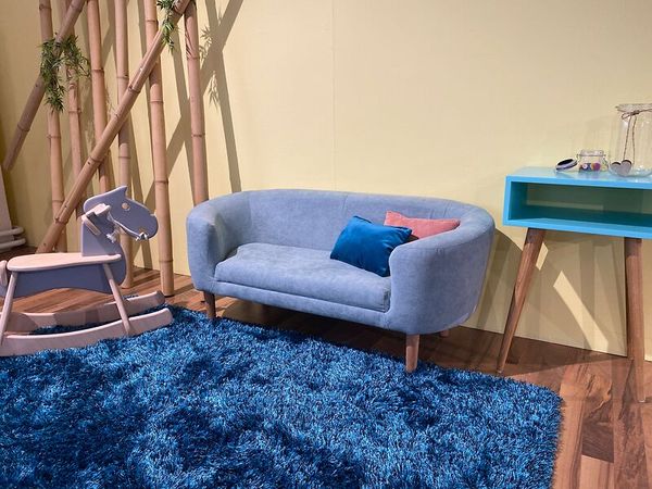 Sofa 2-Sitzer Larissa, Sitzhöhe 29 cm, Stoff & Farbe wählbar