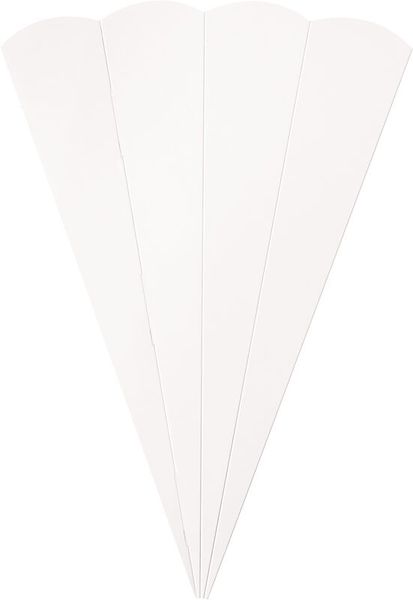 FOLIA Geschwister-Schultüten-Rohlinge, eckig, aus Fotokarton, 41 cm, 5 Stück, Farbe wählbar