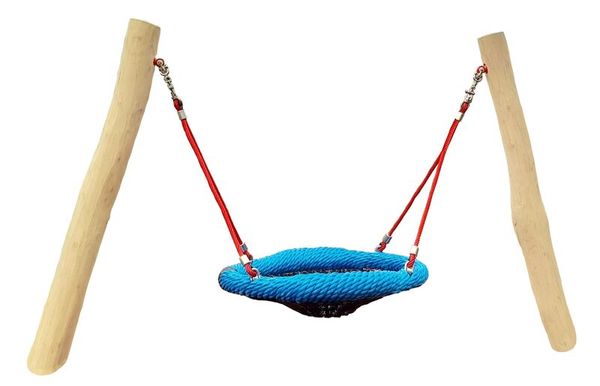 Mini-Vogelnest-Schaukel - mit Sitz und Stahllaschen  Mini-Vogelnest-Schaukel - mit Sitz und Stahllaschen