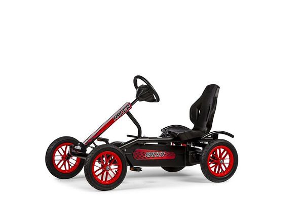 Kleinkinder-Kart, Renn-Kart, Pedal-Kart, Rot Schwarz, Sitz-Kart
