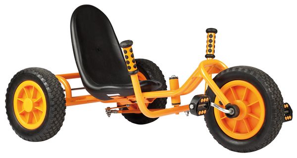 Lastenfahrrad, Go-Kart, Sitz, Gelb, Gummireifen