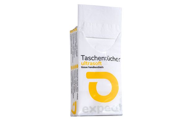 Taschentücher, 4-lagig, extra weich, 10 Päckchen (je 10 Tücher)