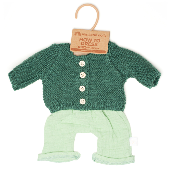 Puppenkleidung-Set aus Strick "Sommer", 38 cm, 9-tlg.