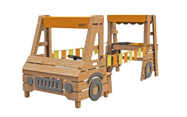 Outdoor Camping Car aus Holz, (LxBxH): 235 x 92 x 105 cm Outdoor Camping Car aus Holz, (LxBxH): 235 x 92 x 105 cm