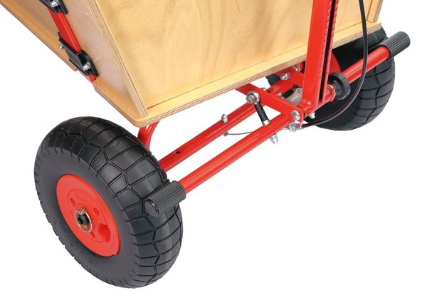Lastenwagen, Gartenwagen, Gehwagen, Räder, Holzkiste
