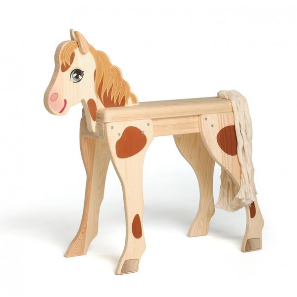 ERZI Spielpferd Bella aus Holz, LxBxH 30 x 80 x 76 cm, ab 3 Jahre