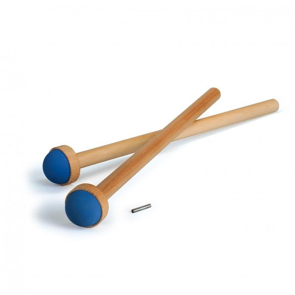 holzhammer, mallet-set, blaue köpfe, holzstiele, schlegelähnliche mallets