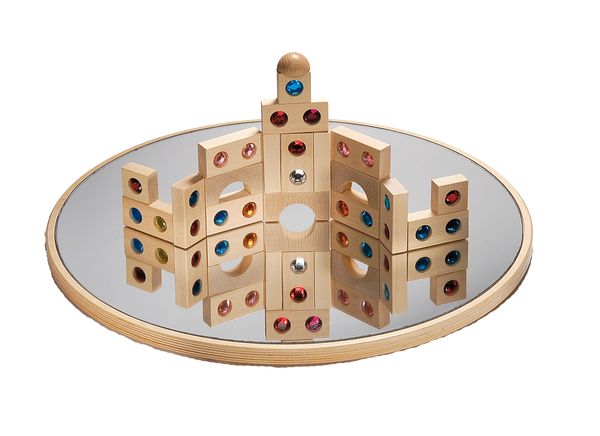 Holzdomino, Domino, Holzspielzeug, Spiele, Perlensteine