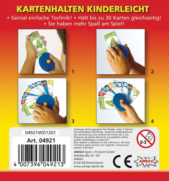 Spielkartenhalter, blau